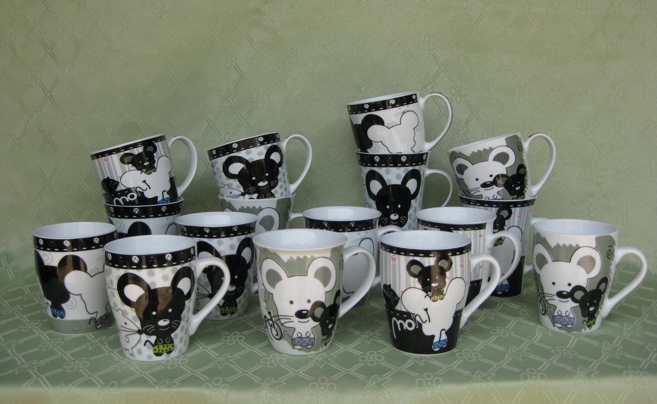 White And Black Cat Ceramic Coffee Mug 5