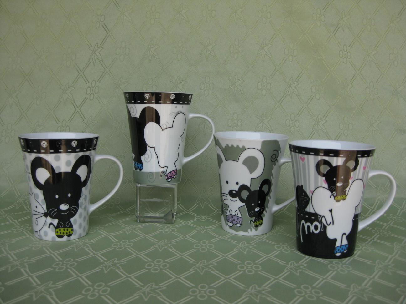 White And Black Cat Ceramic Coffee Mug
