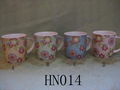 Charming flower china bone mug 2