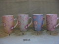 Charming flower china bone mug 1