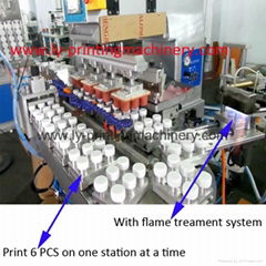 Full auto 4 color pad printing machine for bottle cap 