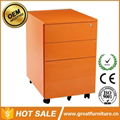 Office Equipment A4 File Cabinet 3 Drawer Mobile Pedestal