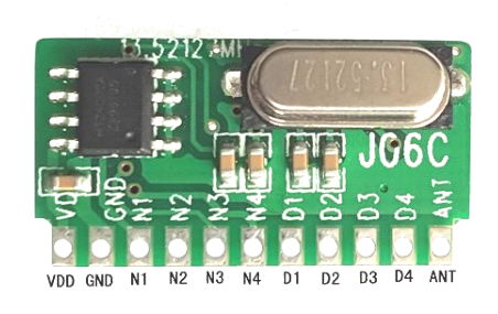 無線模塊帶解碼超外差無線接收模塊 J06C 2