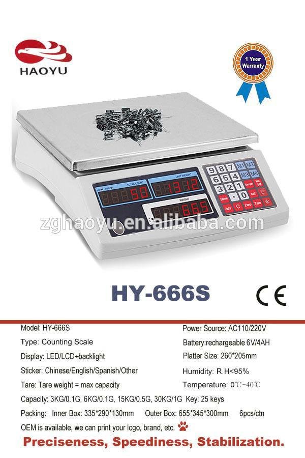  Electronic Digital counting weighing scale 30KG 2