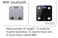 Digital Bathroom Scale Body Fat Bluethooth Weighing Scale for 180KG  1