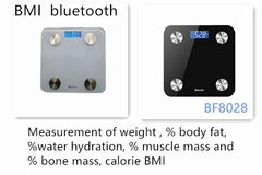 Digital Bathroom Scale Body Fat Bluethooth Weighing Scale for 180KG 