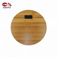 LCD Display Body Weight Scale Digital Machine With Bamboo Material 