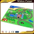 Non Woven Kids HD Map Pattern Custom Print Play Mat for Living Room 4