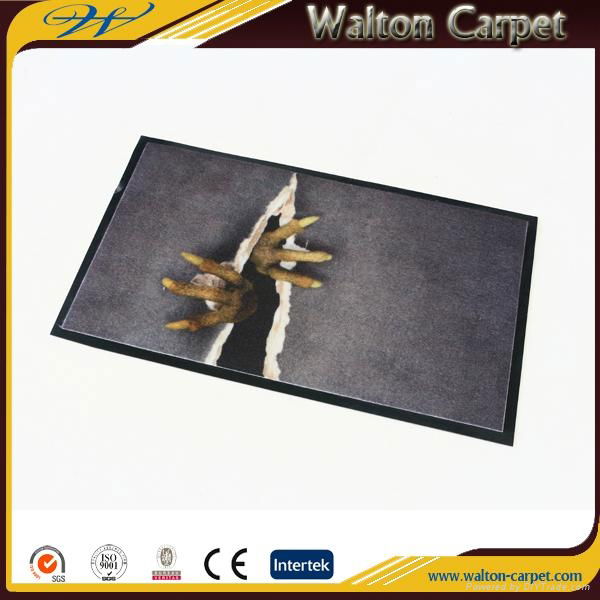 Wholesale HD Logo Printed Nonwoven Surface Flooring Door Mat for Entrance 5