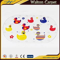 Non Slip Bathroom Eco-Friendly PVC 3D Bath Mat with Suction Cups