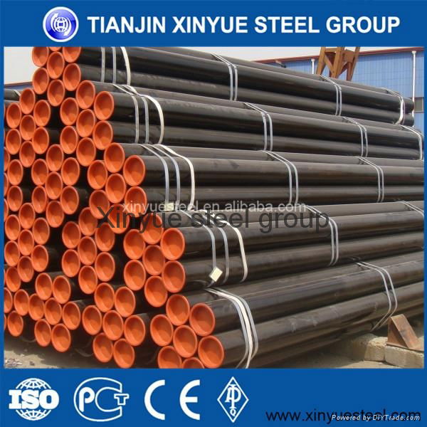 Tianjin factory High quality API 5L  ERW steel pipe 5