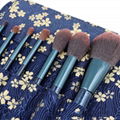 8pcs Makeup Brushes Set with Cloth Bag for Contour Eyeshadow Eyebrow Powder