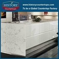 China Hottest Sale Low Price Quartz Cararra White for Countertops with Customize 3