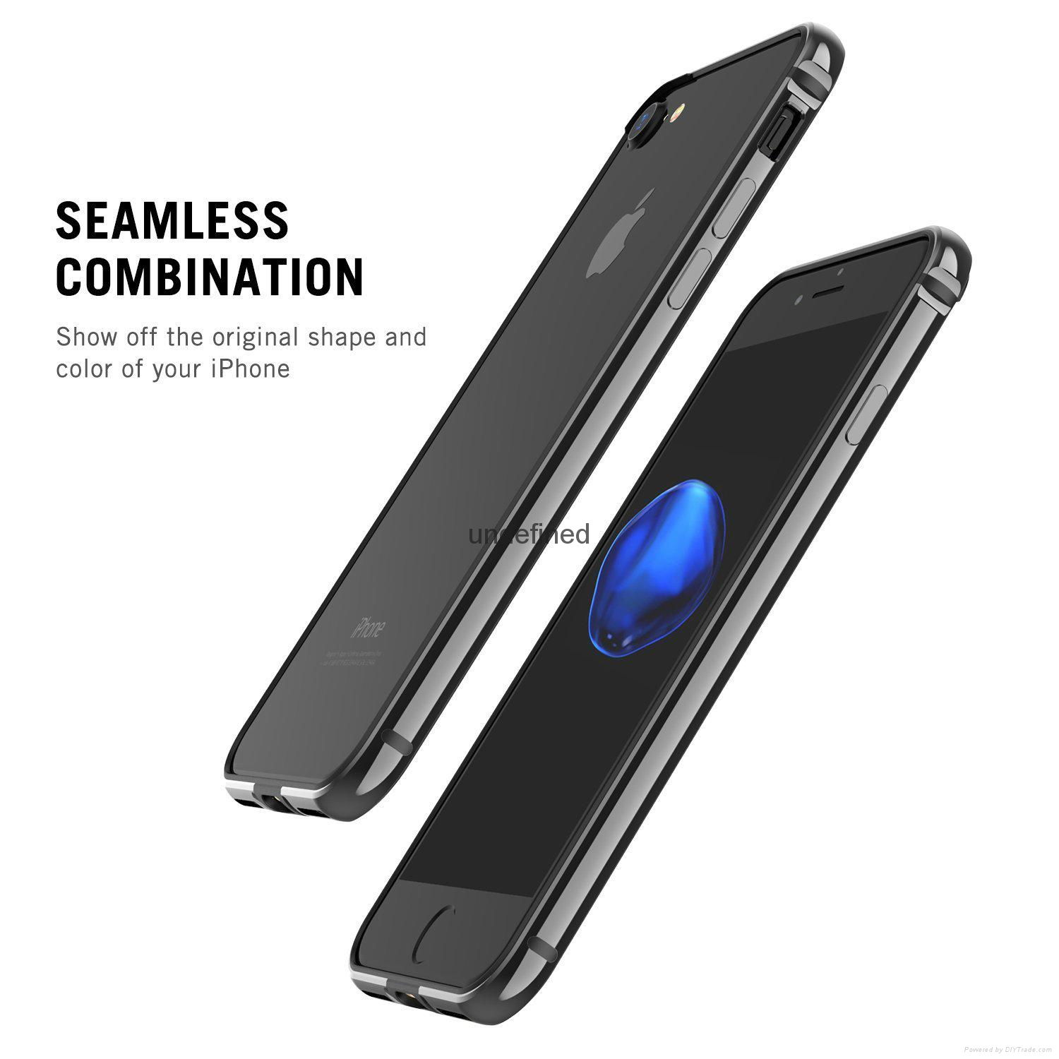 iPhone 7 Case RANVOO Anti-Scratch Aluminum Metal Bumper Frame with Shock 2