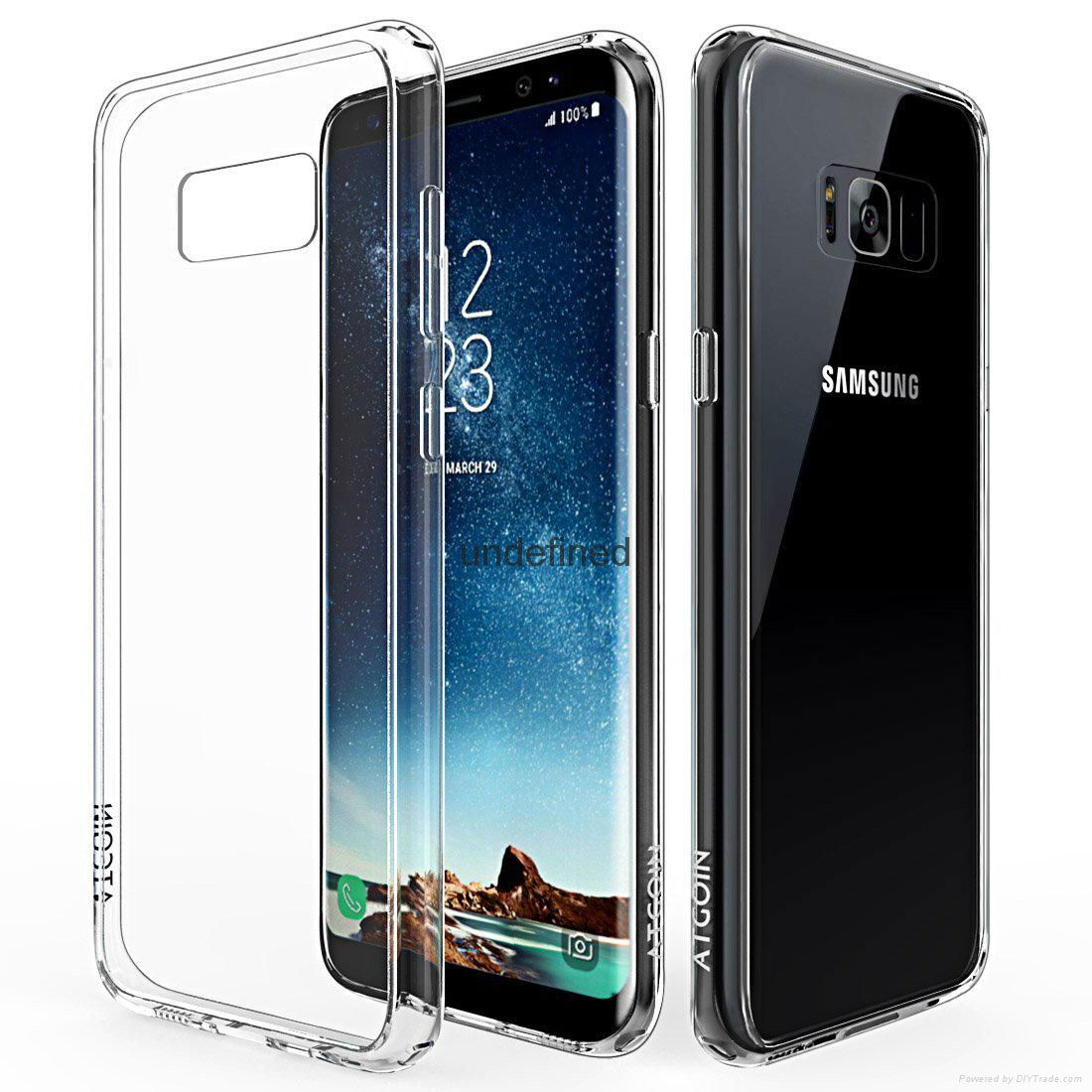 Galaxy S8 Case S8 Clear Case ATGOIN Scratch Resistant Crystal Clear Slim Fit 4