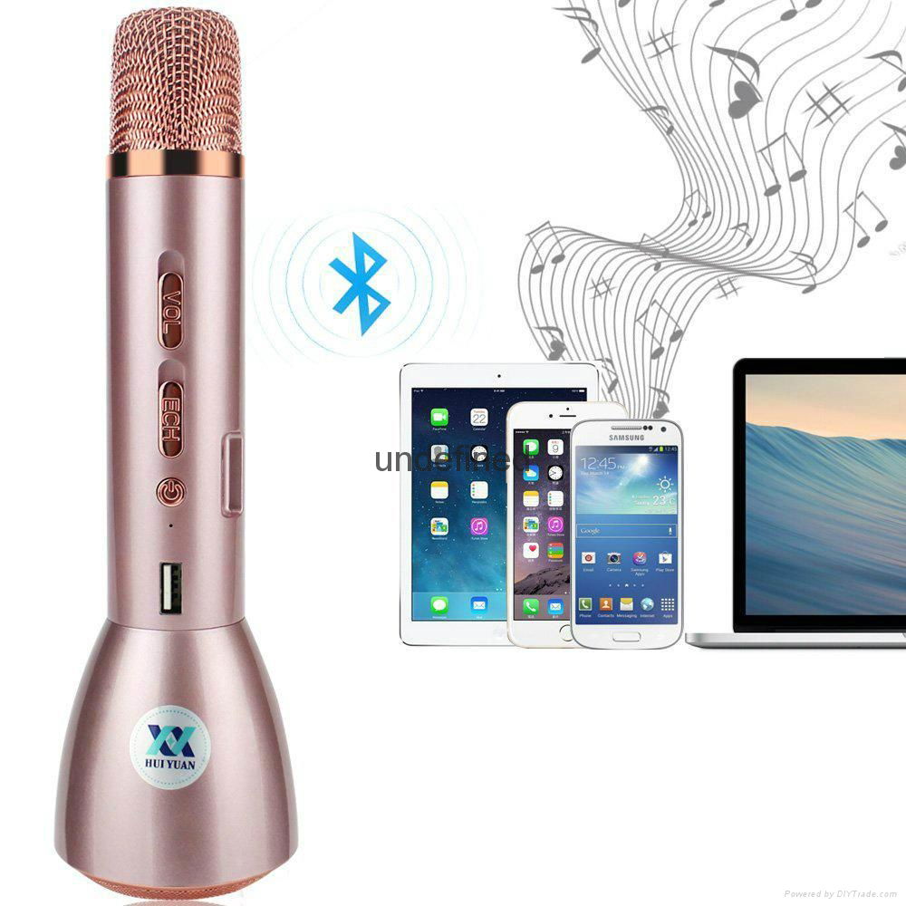 K088 Bluetooth Wireless Karaoke Microphone Speaker Recorded Song Singing Play