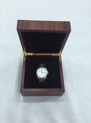 Wooden watch box with matte painting