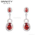 Gravity Custom luxury style cz zirconia imitation silver jewelry set 2