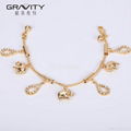 2017 new Gold Plated Elephant Pendant charm Bracelet Bangle Jewelry 3