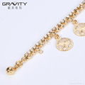 SLOG0019 Shenzhen Gravity best selling brass jewelry dubai gold plated bracelets 2