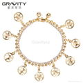 SLOG0019 Shenzhen Gravity best selling brass jewelry dubai gold plated bracelets 4