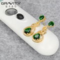 2017 newest Stylish diamond Gold Plated drop earring Jewelry 5