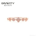 China jewelry manufacturer gravity custom rose gold bangle jewelry  2