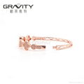 China jewelry manufacturer gravity custom rose gold bangle jewelry  3