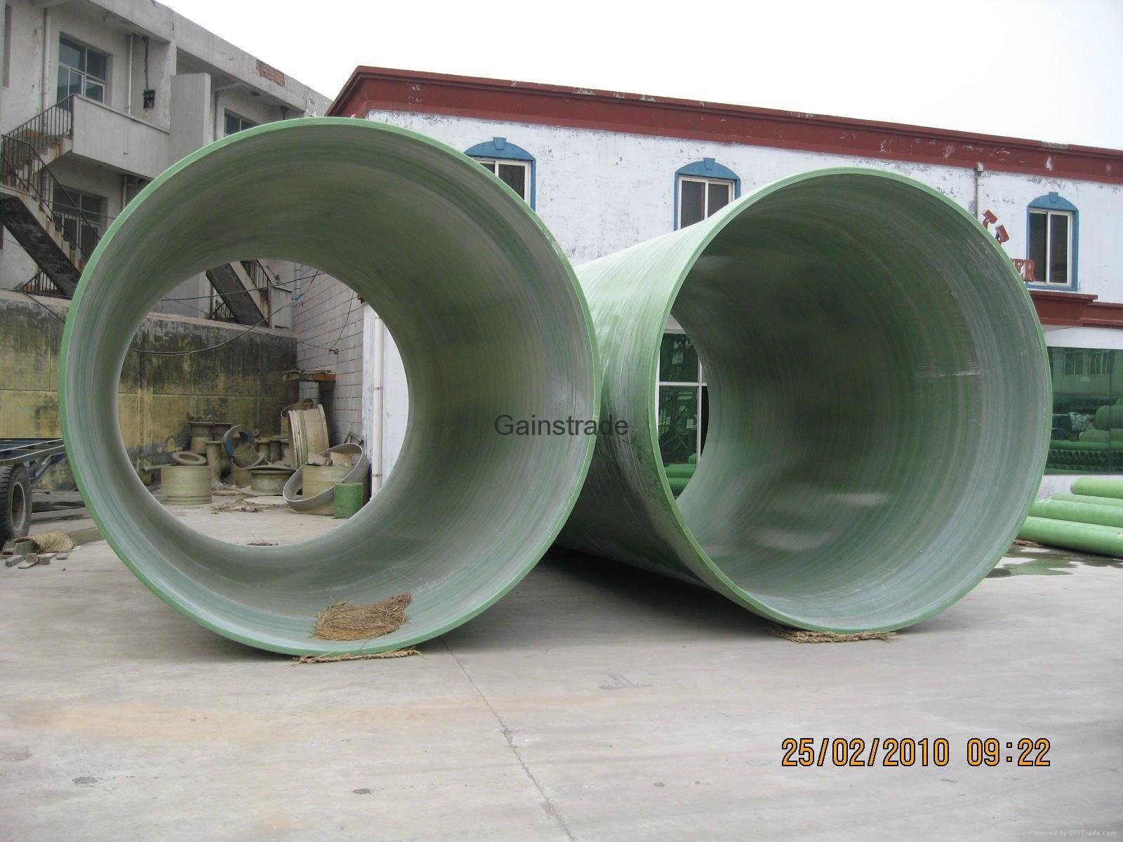 High strength FRP/GRP filament winding fiberlass pipe