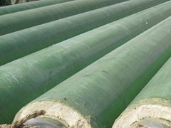 FRP fiberglass insulation pipe for hot spring water