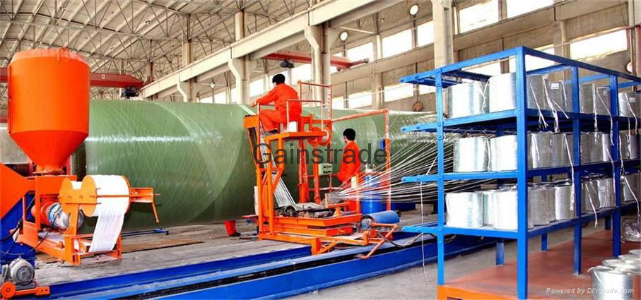 Filament winding machine for GRP fiberglass pipe 