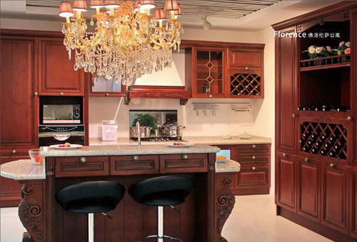 YALIG Solid Wood Kitchen Cabinets 4