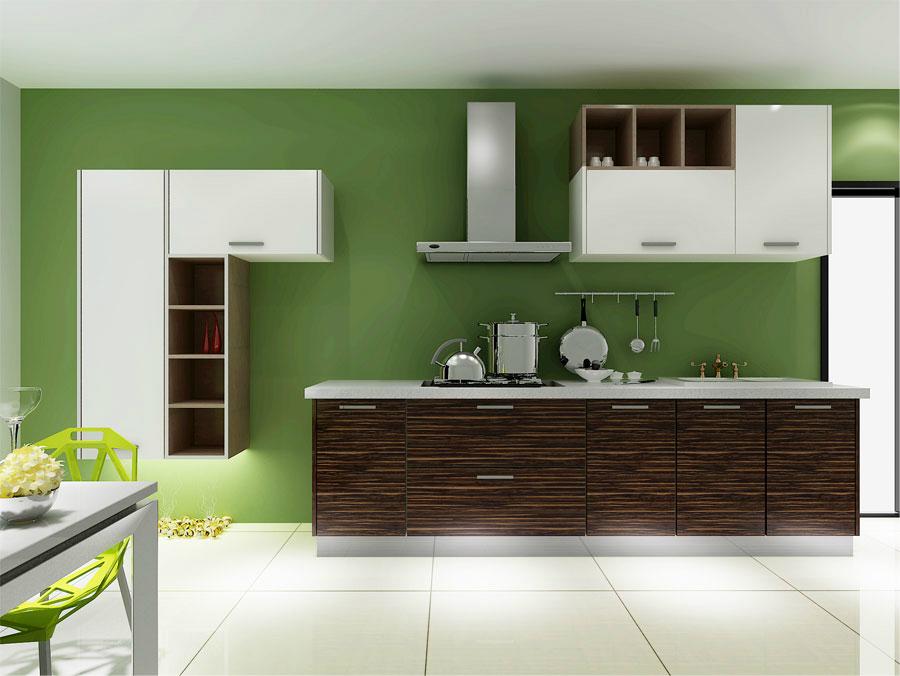 YALIG Polymer Finish MDF Kitchen Cabinets 5