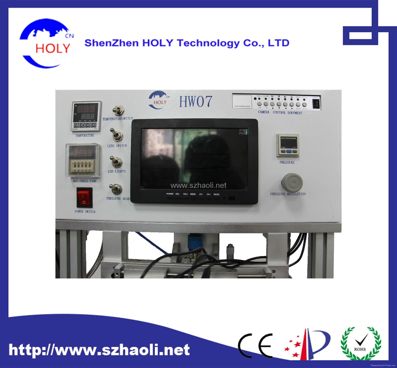 HOLY lcd flex cable bonding machine with four camera 5