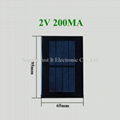 2V 200mA 0.4W 95x65mm Epoxy Mini Solar