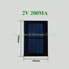 2V 200mA 0.4W 95x65mm Epoxy Mini Solar Cell