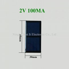 2V 100mA 0.2W 60x30mm Mini Epoxy Solar Panel