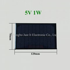 5V 200mA 1W 120x70mm Epoxy Resin Solar Cell
