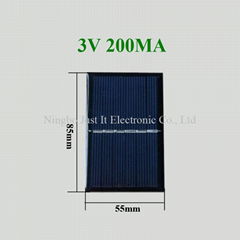 3V 200mA 55x85mm Epoxy Mini Solar Panel