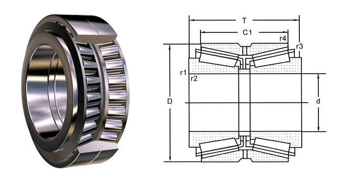 EH220749/EH220710 Tapered roller bearing 95.25x200.025x73.025mm