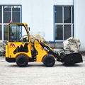 Closed sweeper mini telecopic wheel loader  1