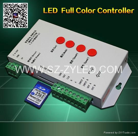 RGB/Full color led controller with SD program card