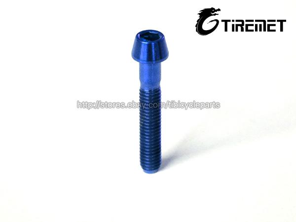 Colorful Titanium Aerospace Allen Hex Tapered Head Bike Bolt Screw M5X30 ..