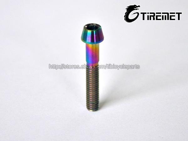 Colorful Titanium Aerospace Allen Hex Tapered Head Bike Bolt Screw M5X30 .. 5