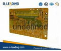 4L yellow soldermask board with FR-4 base material,ENIG 