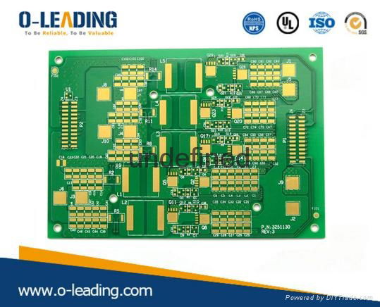 4-layer printed circuit board with selective hard gold 