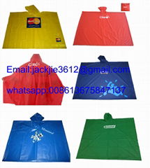 custom printed reusable rain ponchos high quallity