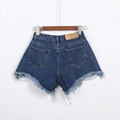 Factory OEM ladies denim jeans shorts 4