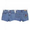 Factory OEM ladies denim jeans shorts 5