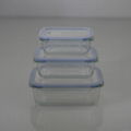 High frequency borosilicate glass 2 compartment food container  2